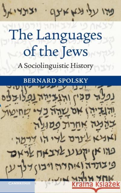 The Languages of the Jews: A Sociolinguistic History Spolsky, Bernard 9781107055445 Cambridge University Press - książka