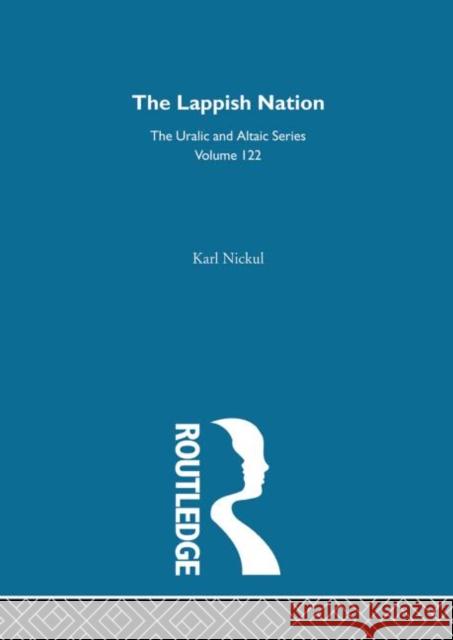 The Lappish Nation Karl Nickul Nickul Karl 9780700709229 Routledge Chapman & Hall - książka