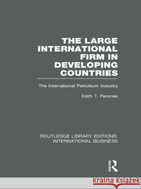 The Large International Firm Edith Penrose 9780415658430 Routledge - książka