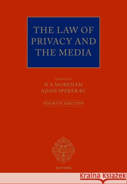 The Law of Privacy and The Media  9780192871107 Oxford University Press - książka