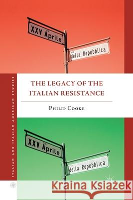 The Legacy of the Italian Resistance P. Cooke   9781349295661 Palgrave Macmillan - książka