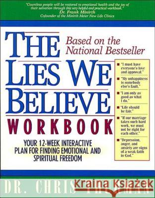 The Lies We Believe Workbook Dr Chris Thurman 9780785280873 Thomas Nelson Publishers - książka