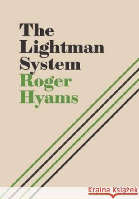 The Lightman System Roger Hyams 9781903110904 Wrecking Ball Press - książka