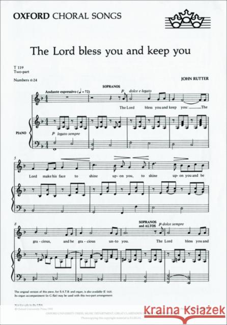 The Lord bless you and keep you  9780193415218  - książka