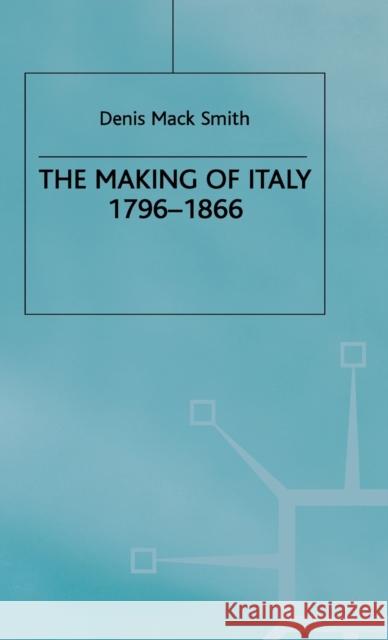 The Making of Italy, 1796-1866  9780333438077 PALGRAVE MACMILLAN - książka