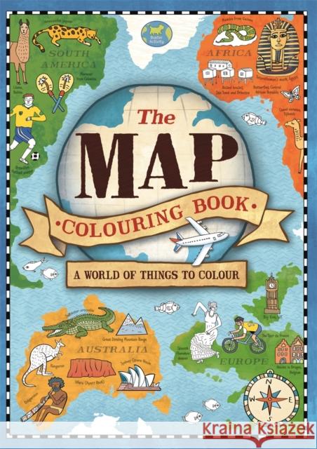 The Map Colouring Book: A World of Things to Colour Natalie Hughes 9781780557298 Michael O'Mara Books Ltd - książka