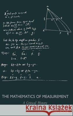 The Mathematics of Measurement Roche 9780387915814 Springer - książka