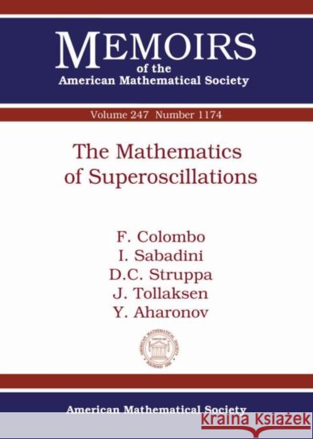 The Mathematics of Superoscillations Y. Aharonov F. Colombo Irene Sabadini 9781470423247 American Mathematical Society - książka