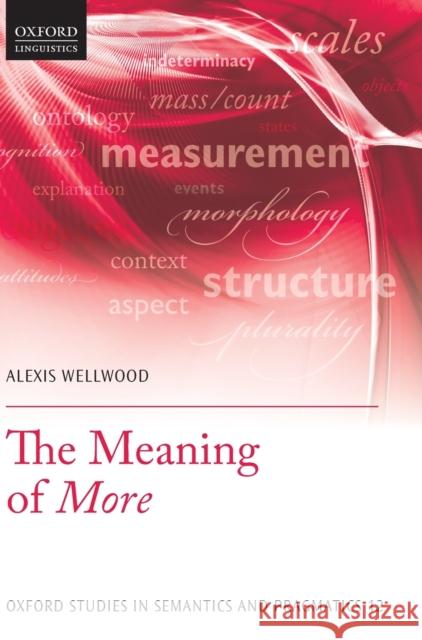 The Meaning of More Alexis Wellwood 9780198804659 Oxford University Press, USA - książka