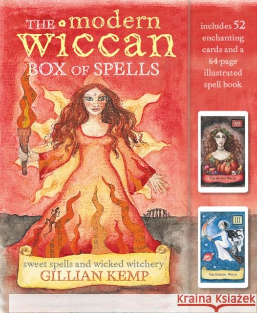 The Modern Wiccan Box of Spells: Includes 52 Enchanting Cards and a 64-Page Illustrated Spell Book Gillian Kemp 9781782496601 Ryland, Peters & Small Ltd - książka