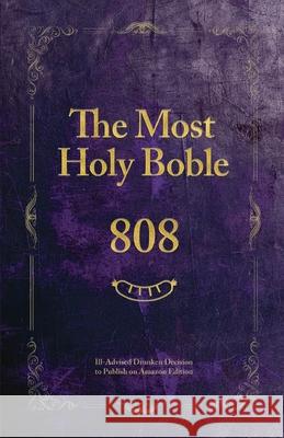 The Most Holy Boble Nacho Sasha 9780578551111 Nacho Sasha - książka