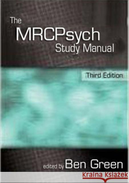 The Mrcpsych Study Manual  9781857756845 RADCLIFFE PUBLISHING LTD - książka
