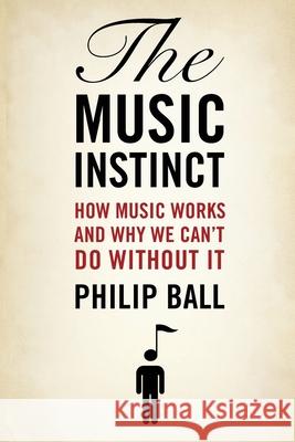 The Music Instinct: How Music Works and Why We Can't Do Without It Philip Ball 9780199896424 Oxford University Press, USA - książka