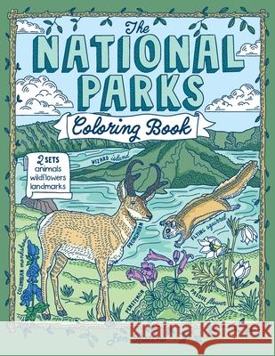 The National Parks Coloring Book Jen Racine Jen Racine 9781733695947 Eclectic Esquire Media, LLC - książka