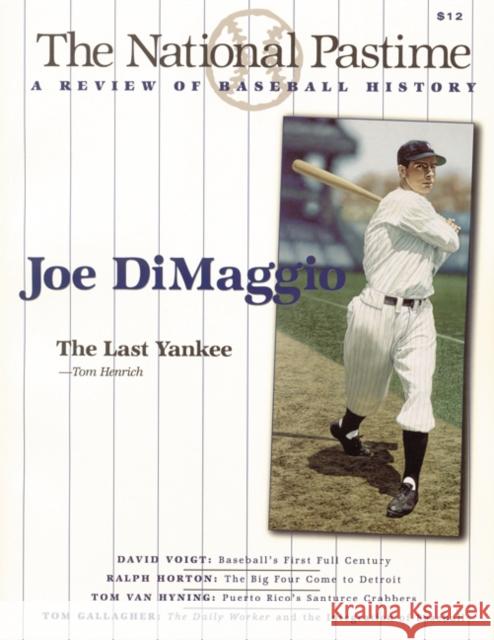 The National Pastime, Volume 19: A Review of Baseball History Society for American Baseball Research 9780910137775 Society for American Baseball Research - książka