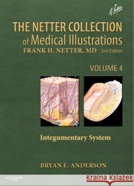 The Netter Collection of Medical Illustrations: Integumentary System: Volume 4 Anderson, Bryan E. 9781437756548  - książka