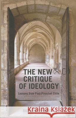 The New Critique of Ideology: Lessons from Post-Pinochet Chile Camargo, Ricardo 9781137329660  - książka
