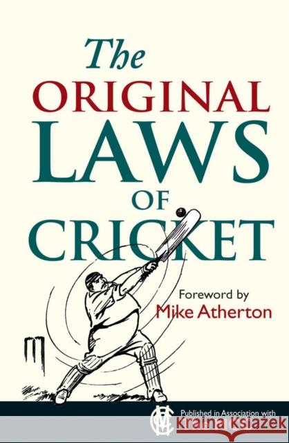 The Original Laws of Cricket   9781851243129  - książka