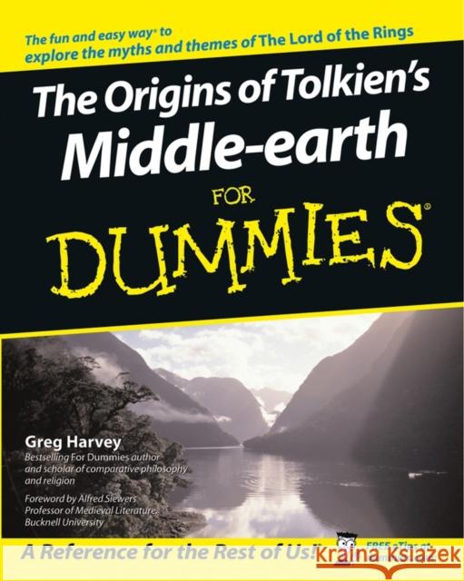 The Origins of Tolkien's Middle-earth For Dummies Greg (Mind Over Media, Point Reyes Station, California) Harvey 9780764541865 For Dummies - książka