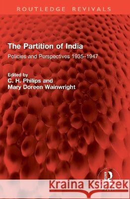 The Partition of India  9781041042761 Taylor & Francis Ltd - książka