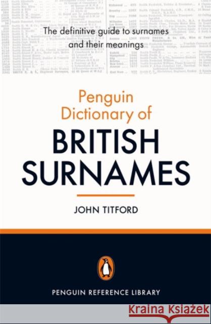 The Penguin Dictionary of British Surnames John Titford 9780141023205  - książka