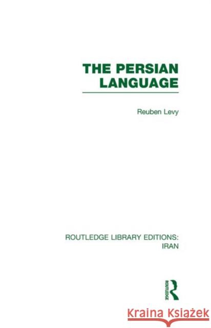 The Persian Language Various   9780415608558 Taylor and Francis - książka