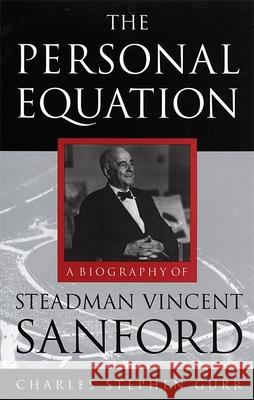 The Personal Equation Gurr, Charles Stephen 9780820341439 University of Georgia Press - książka