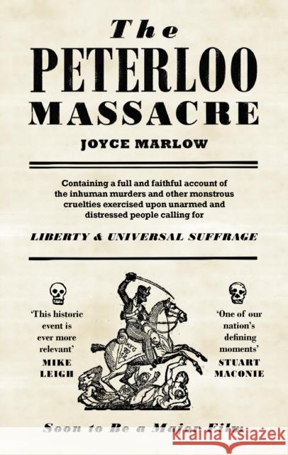 The Peterloo Massacre Marlow, Joyce 9781785038648  - książka