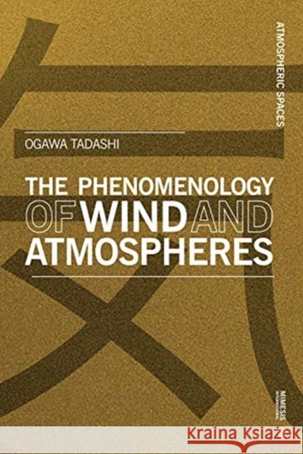 The Phenomenology of Wind and Atmospheres Tadeshi Ogawa Lorenzo Marinucci 9788869773112 Mimesis - książka