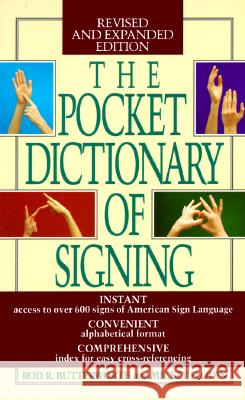 The Pocket Dictionary of Signing Butterworth, Rod R. 9780399517433 Perigee Books - książka