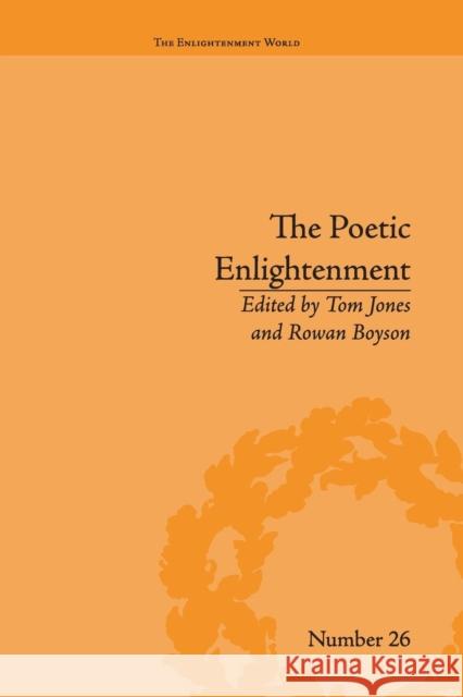 The Poetic Enlightenment: Poetry and Human Science, 1650-1820 Rowan Boyson   9781138662247 Taylor and Francis - książka