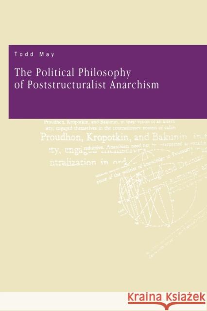 The Political Philosophy of Poststructuralist Anarchism Todd May 9780271028897 Pennsylvania State University Press - książka