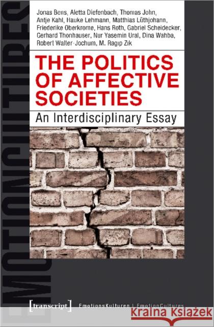 The Politics of Affective Societies: An Interdisciplinary Essay Diefenbach, Aletta 9783837647624 Transcript Verlag, Roswitha Gost, Sigrid Noke - książka