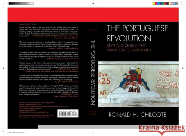 The Portuguese Revolution: State and Class in the Transition to Democracy Chilcote, Ronald H. 9780742567924 Rowman & Littlefield Publishers, Inc. - książka