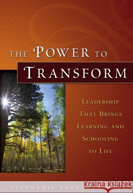 The Power to Transform: Leadership That Brings Learning and Schooling to Life Marshall, Stephanie Pace 9780787975012 Jossey-Bass - książka