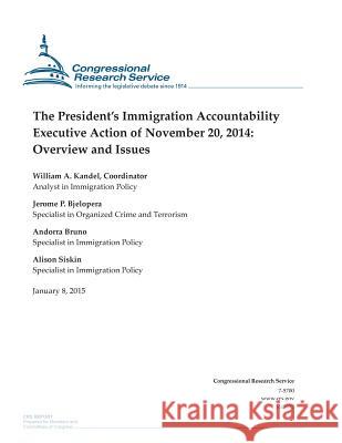 The President's Immigration Accountability Executive Action of November 20, 2014: Overview and Issues Congressional Research Service 9781507543863 Createspace - książka