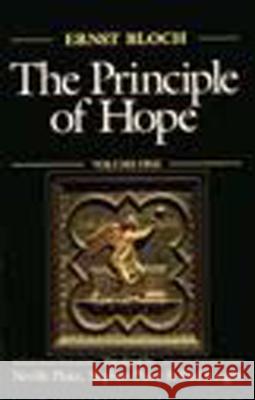 The Principle of Hope, Volume 1 Bloch, Ernst 9780262521994 MIT Press - książka