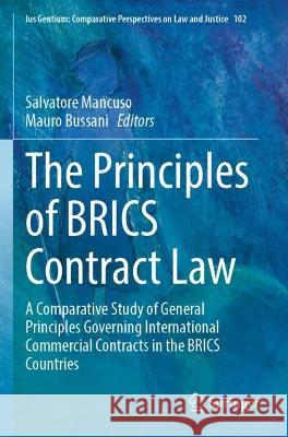 The Principles of BRICS Contract Law  9783031008467 Springer International Publishing - książka