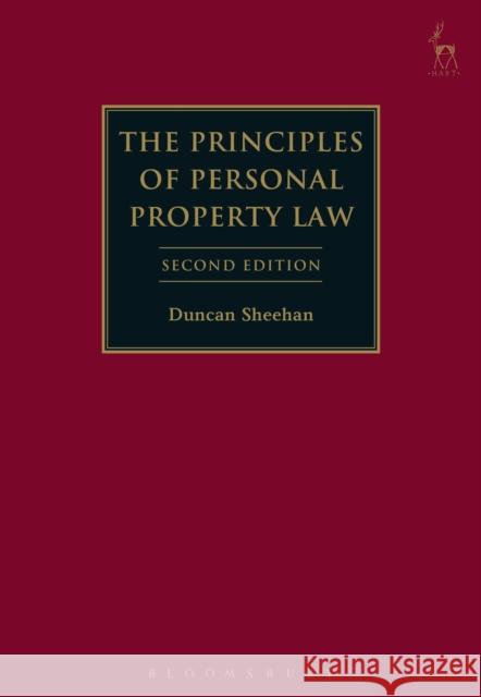 The Principles of Personal Property Law Duncan Sheehan 9781509901326 Hart Publishing - książka