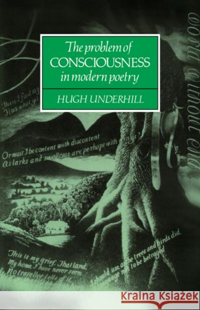 The Problem of Consciousness in Modern Poetry Hugh Underhill 9780521066518 Cambridge University Press - książka