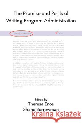 The Promise and Perils of Writing Program Administration  9781602350502 PARLOR PRESS - książka
