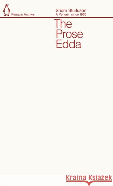 The Prose Edda Snorri Sturluson 9780241752296 Penguin Books Ltd - książka