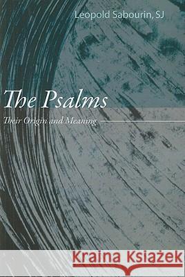 The Psalms Leopold Sabourin 9781608999552 Wipf & Stock Publishers - książka