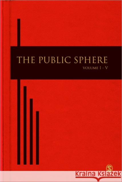 The Public Sphere  9781848607842 SAGE PUBLICATIONS LTD - książka