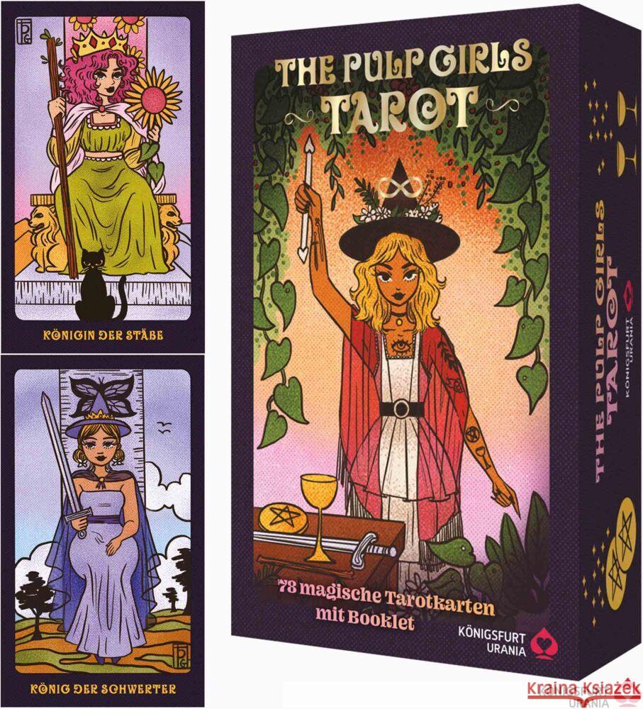 The Pulp Girls Tarot - Connecte dich mit deiner Intuition, m. 1 Buch, m. 78 Beilage Pulp Girls 9783868265880 Königsfurt Urania - książka