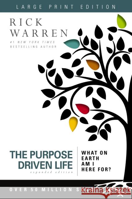 The Purpose Driven Life Large Print: What on Earth Am I Here For? Warren, Rick 9780310335504 Zondervan - książka