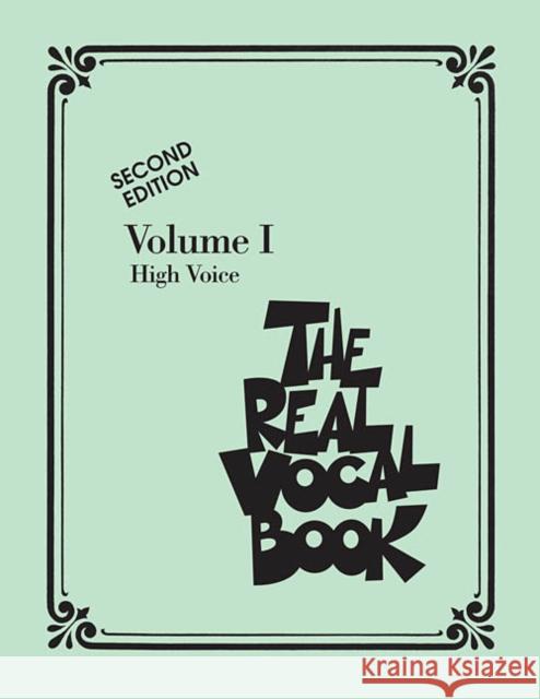 The Real Vocal Book - Volume I - Second Edition: High Voice  9780634060809 Hal Leonard Corporation - książka