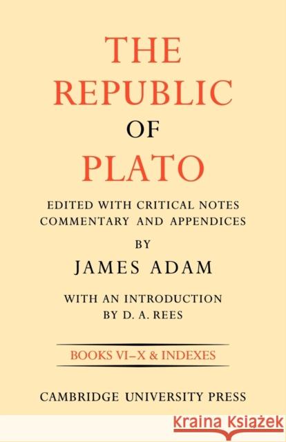 The Republic of Plato J. Adam James Adam 9780521118743 Cambridge University Press - książka