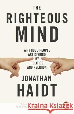 The Righteous Mind: Why Good People are Divided by Politics and Religion Jonathan Haidt 9780141039169 Penguin Books Ltd - książka