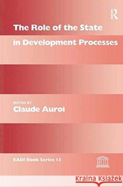 The Role of the State in Development Processes  9781138997400 Taylor and Francis - książka